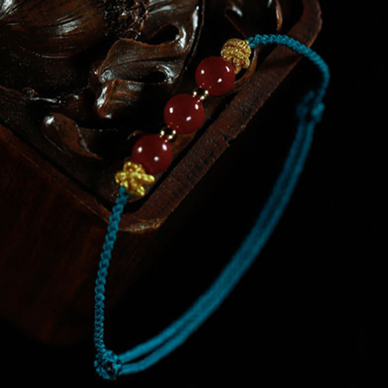 Fortune Jewel Colorful String Cinnabar Calm Bracelet