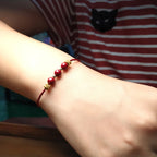 Fortune Jewel Colorful String Cinnabar Calm Bracelet