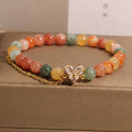 Fortune Jewel Citrine Green Crystal Prosperity Bracelet