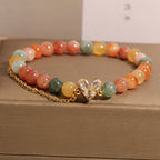 Fortune Jewel Citrine Green Crystal Prosperity Bracelet