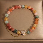 Fortune Jewel Citrine Green Crystal Prosperity Bracelet