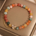 Fortune Jewel Citrine Green Crystal Prosperity Bracelet