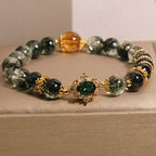 Fortune Jewel Green Phantom Green Crystal Confidence Bracelet