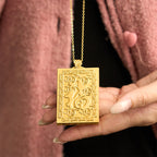 Fortune Jewel Dragon Gold Plated Copper Hetian Jade Strength Necklace Pendant