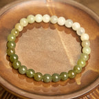 Fortune Jewel Hetian Jade Gradient Color Abundance Bracelet