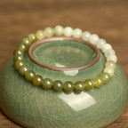 Fortune Jewel Hetian Jade Gradient Color Abundance Bracelet