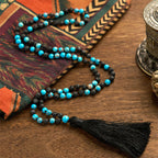 Fortune Jewel Emperor Stone Lava Rock Beads Tassel Happiness Necklaces Pendants