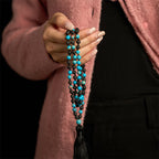 Fortune Jewel Emperor Stone Lava Rock Beads Tassel Happiness Necklaces Pendants