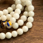 Fortune Jewel 108 Mala Beads Natural Quartzite Wealth Luck Bracelet