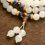 Fortune Jewel 108 Mala Beads Natural Quartzite Wealth Luck Bracelet