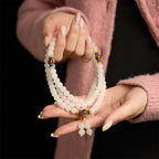 Fortune Jewel 108 Mala Beads Natural Quartzite Wealth Luck Bracelet