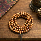 Fortune Jewel 108 Mala Beads Lightning Strike Peach Wood Hand Polishing Protection Bracelet