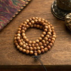 Fortune Jewel 108 Mala Beads Lightning Strike Peach Wood Hand Polishing Protection Bracelet
