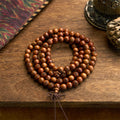 Fortune Jewel 108 Mala Beads Lightning Struck Jujube Wood The Golden Light Mantra Protection Bracelet