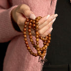 Fortune Jewel 108 Mala Beads Lightning Struck Jujube Wood The Golden Light Mantra Protection Bracelet