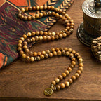 Fortune Jewel 108 Beads Picture Jasper Mala Lotus Courage Bracelet