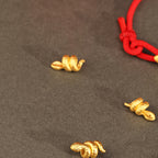 Fortune Jewel 999 Gold Year of the Snake Design Handmade Luck Protection Rope Braided Bracelet