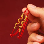 Fortune Jewel 999 Gold Year of the Snake Handmade Luck Strength Braided Bracelet Anklet