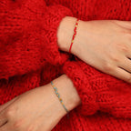 Fortune Jewel 999 Gold Year of the Snake Mini Gold Bead Handmade Luck Protection Braided Bracelet