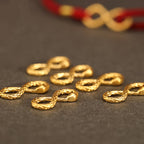 Fortune Jewel 999 Gold Year of the Snake Eternal Endless Knot Infinity Handmade Luck Bracelet
