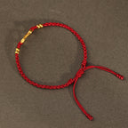 Fortune Jewel 999 Gold Year of the Snake Eternal Endless Knot Infinity Handmade Luck Bracelet