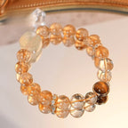 Fortune Jewel Topaz Citrine Tiger Eye Zakiram Goddess of Wealth Bracelet