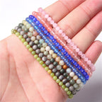 Fortune Jewel 4mm Various Stone Crystal Mini Beads Healing Bracelet