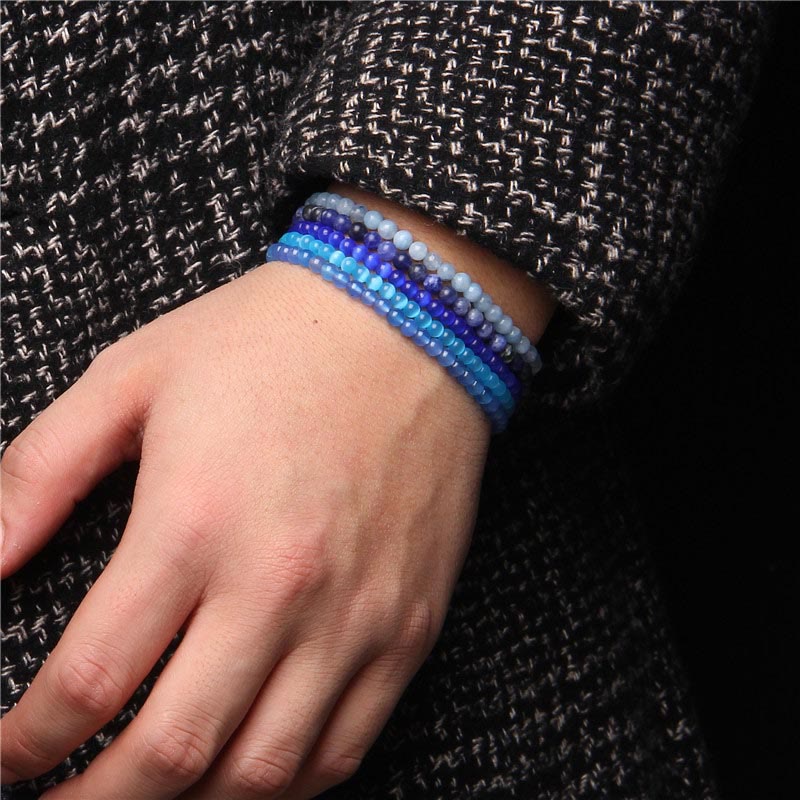 Fortune Jewel 4mm Various Stone Crystal Mini Beads Healing Bracelet