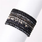Fortune Jewel 4mm Various Stone Crystal Mini Beads Healing Bracelet