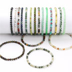Fortune Jewel 4mm Various Stone Crystal Mini Beads Healing Bracelet