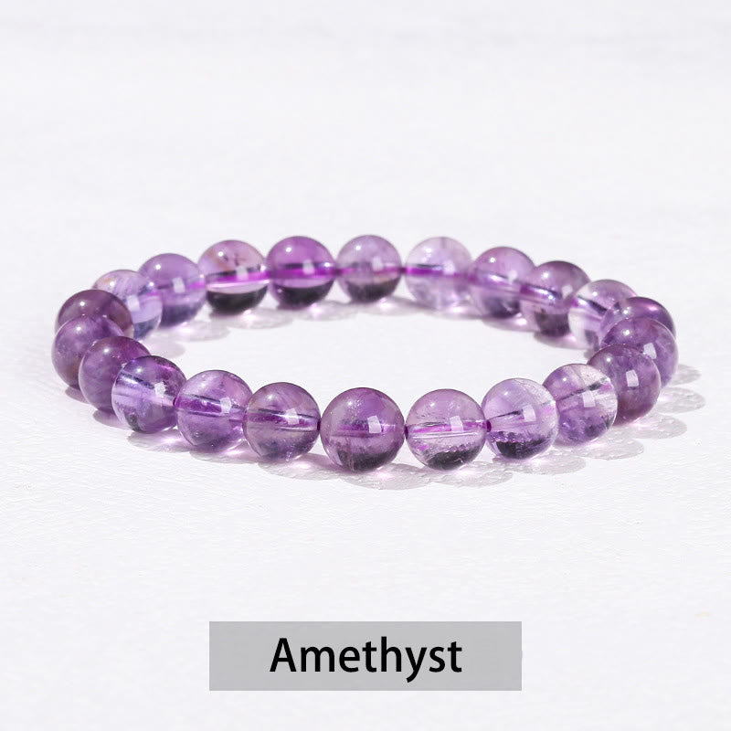 Fortune Jewel Various Crystal Stone Amethyst Green Aventurine Rose Quartz Healing Bracelet