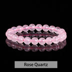 Fortune Jewel Various Crystal Stone Amethyst Green Aventurine Rose Quartz Healing Bracelet