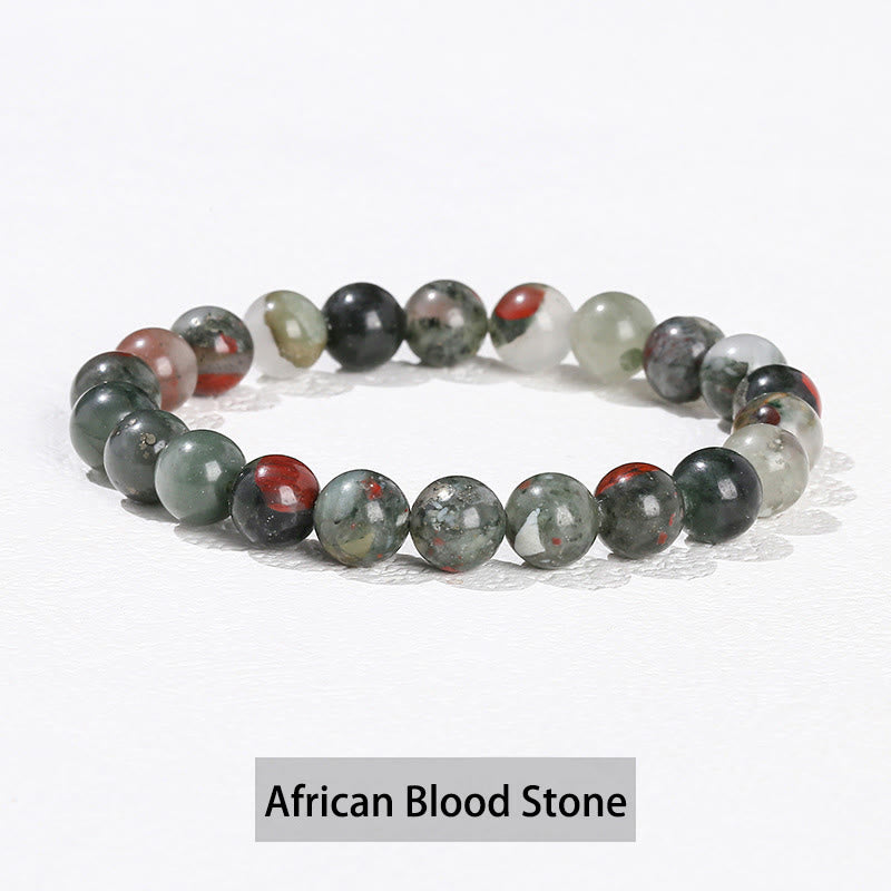 Fortune Jewel Various Crystal Stone Amethyst Green Aventurine Rose Quartz Healing Bracelet