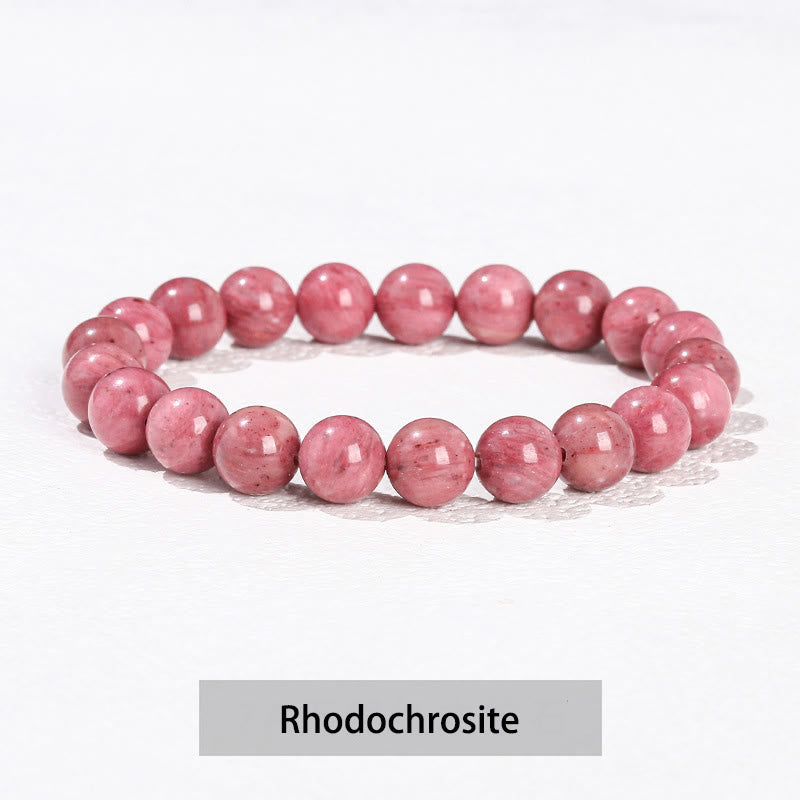 Fortune Jewel Various Crystal Stone Amethyst Green Aventurine Rose Quartz Healing Bracelet