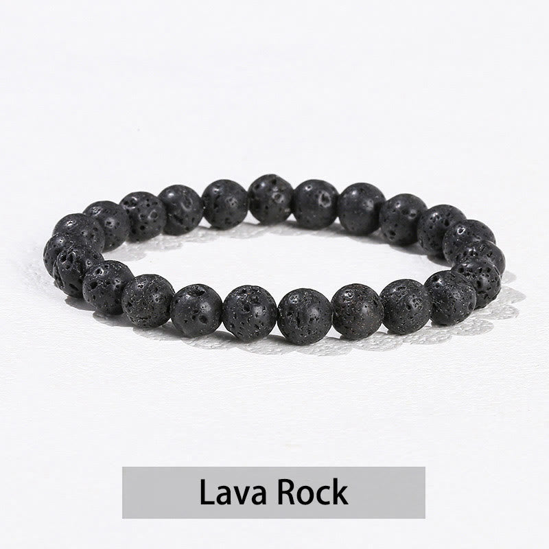 Fortune Jewel Various Crystal Stone Amethyst Green Aventurine Rose Quartz Healing Bracelet