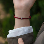 Fortune Jewel Handmade String 925 Sterling Silver Fu Bead Braided Fortune Bracelet