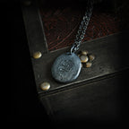 Fortune Jewel 999 Sterling Silver 24k Gold Crane Auspicious Clouds Balance Necklace Pendant