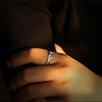 Fortune Jewel 999 Sterling Silver Buddha Eyes Protection Ring - Fortune Jewel