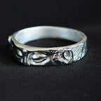 Fortune Jewel 999 Sterling Silver Buddha Eyes Protection Ring - Fortune Jewel