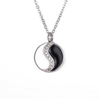 Fortune Jewel Yin Yang Titanium Steel Harmony Necklace Pendant Fortune Jewel