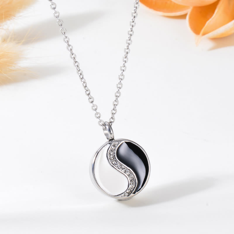 Fortune Jewel Yin Yang Titanium Steel Harmony Necklace Pendant Fortune Jewel