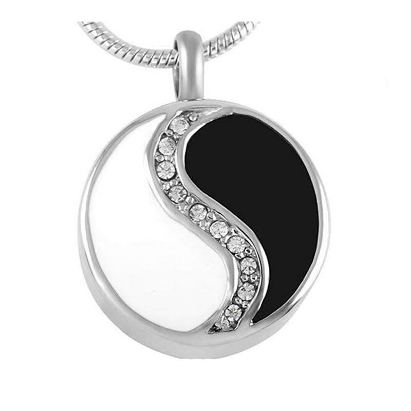 Fortune Jewel Yin Yang Titanium Steel Harmony Necklace Pendant Fortune Jewel