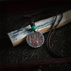 Fortune Jewel 999 Sterling Silver 24k Gold Bagua Tai Chi Yin Yang Design Mountain Ghosts Spend Money Harmony Necklace Pendant Fortune Jewel