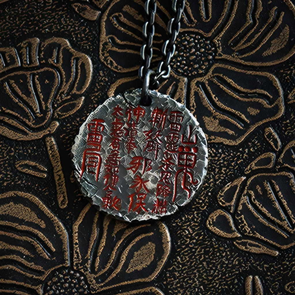 Fortune Jewel 999 Sterling Silver 24k Gold Bagua Tai Chi Yin Yang Design Mountain Ghosts Spend Money Harmony Necklace Pendant Fortune Jewel