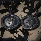 Fortune Jewel 999 Sterling Silver Tai Chi Yin Yang Design Harmony Necklace Pendant Fortune Jewel