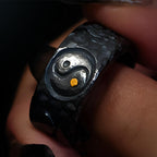 Fortune Jewel 999 Sterling Silver Yin Yang Balance Ring Fortune Jewel