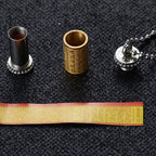 Fortune Jewel Titanium Steel Prayer Wheel Scriptures Necklace Balance Pendant - Fortune Jewel