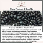 Fortune Jewel Black Obsidian Black Rutilated Quartz Moonstone Cube Strength Bracelet