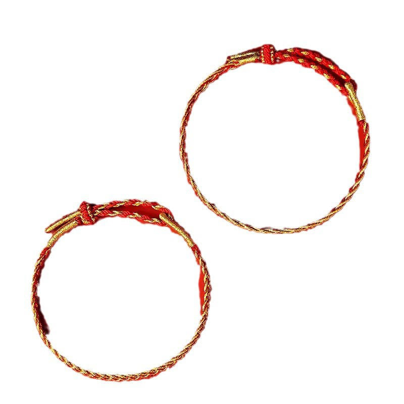 Fortune Jewel Red String Yellow String Luck Bracelet