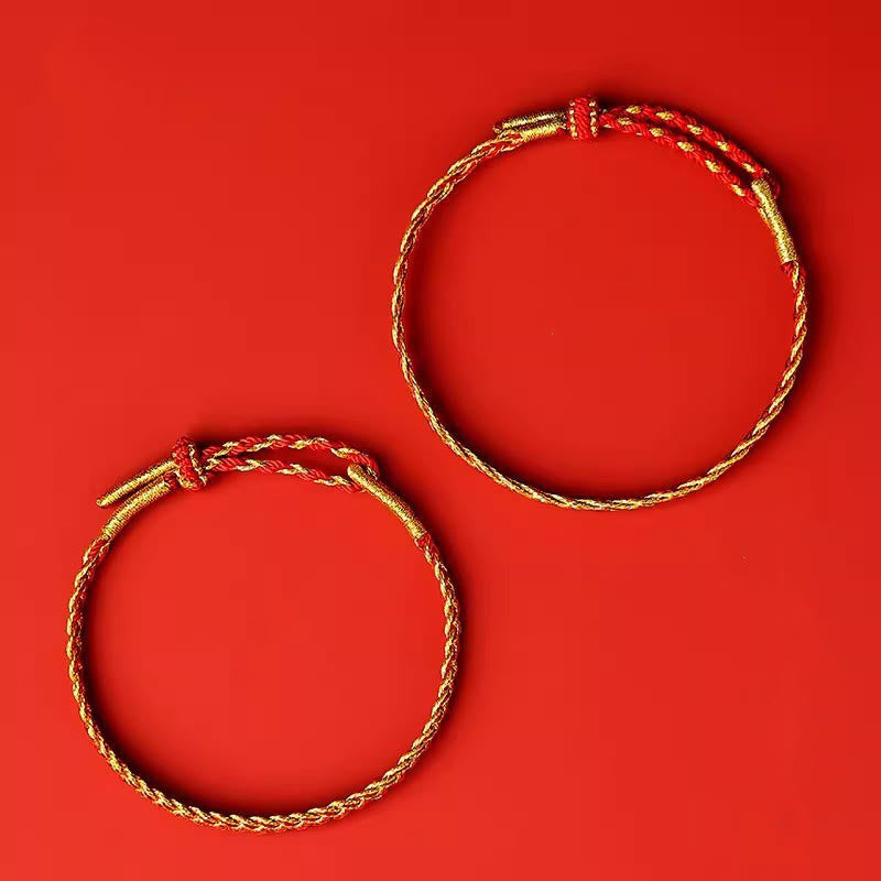 Fortune Jewel Red String Yellow String Luck Bracelet